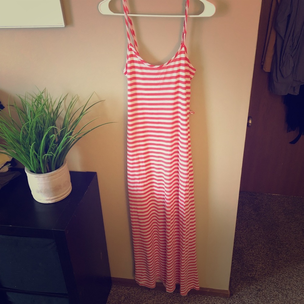 Strappy Striped Maxi